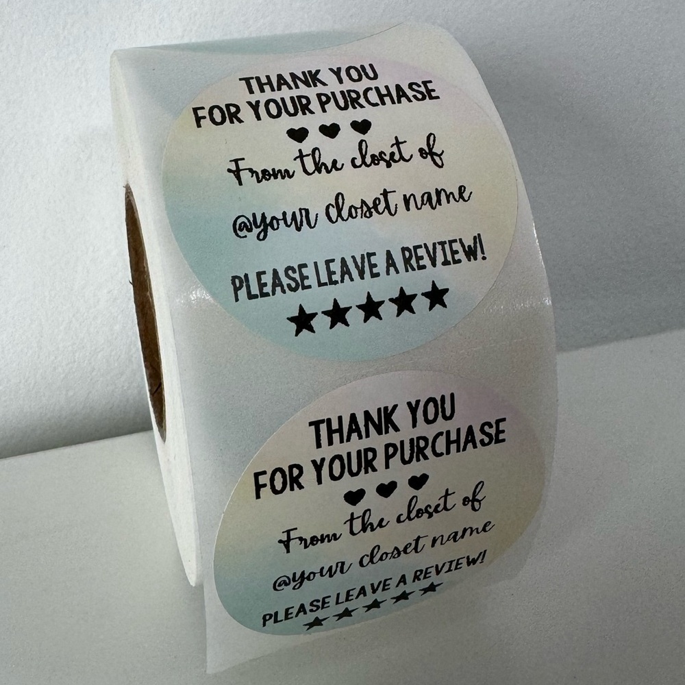 Custom thank you sticker for poshmark closet |  shipping supplies 2 in - Picture 5 of 9